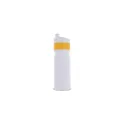 Variante Blanc / jaune - Bidon de sport personnalisable 750 ml avec logo - Modèle à bague