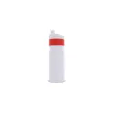 Variante Blanc / Rouge - Bidon de sport personnalisable 750 ml avec logo - Modèle à bague