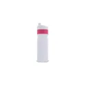 Variante Blanc / rose - Bidon de sport personnalisable 750 ml avec logo - Modèle à bague