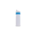 Variante Blanc / Bleu clair - Bidon de sport personnalisable 750 ml avec logo - Modèle à bague