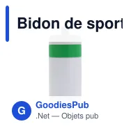 Bidon de sport personnalisable en LDPE et PP avec logo - Bord 500 ml - Miniature 2