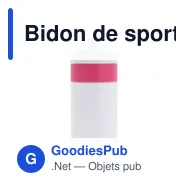 Bidon de sport personnalisable en LDPE et PP avec logo - Bord 500 ml - Miniature 3