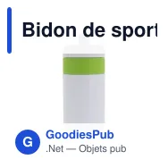 Bidon de sport personnalisable en LDPE et PP avec logo - Bord 500 ml - Miniature 4