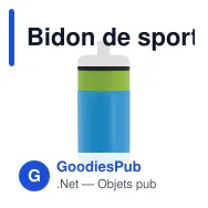 Bidon de sport personnalisable en LDPE et PP avec logo - Bord 500 ml - Miniature 6