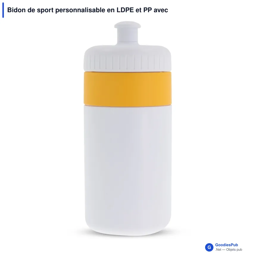 Bidon de sport personnalisable en LDPE et PP avec logo - Bord 500 ml - Image 8