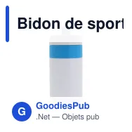 Bidon de sport personnalisable en LDPE et PP avec logo - Bord 500 ml - Miniature 9