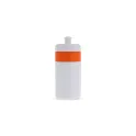 Variante Blanc / Orange - Bidon de sport personnalisable en LDPE et PP avec logo - Bord 500 ml