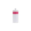 Variante Blanc / rose - Bidon de sport personnalisable en LDPE et PP avec logo - Bord 500 ml