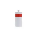 Variante Blanc / Rouge - Bidon de sport personnalisable en LDPE et PP avec logo - Bord 500 ml