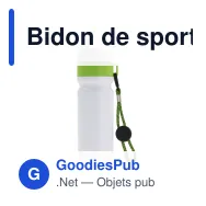 Bidon de sport personnalisable à cordon en LDPE et PP avec logo - Bord 750 ml - Miniature 12
