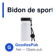 Bidon de sport personnalisable à cordon en LDPE et PP avec logo - Bord 750 ml - Miniature 4