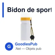 Bidon de sport personnalisable à cordon en LDPE et PP avec logo - Bord 750 ml - Miniature 7