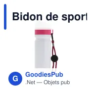 Bidon de sport personnalisable à cordon en LDPE et PP avec logo - Bord 750 ml - Miniature 8