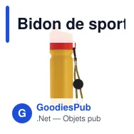 Bidon de sport personnalisable à cordon en LDPE et PP avec logo - Bord 750 ml - Miniature 9