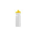 Variante Transparent Jaune - Bidon de sport personnalisable en Bio PE 750 ml avec logo - Bio