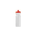 Variante Transparent Rouge - Bidon de sport personnalisable en Bio PE 750 ml avec logo - Bio