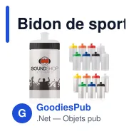 Bidon de sport personnalisable en Bio PE 500 ml avec logo - Basic - Miniature 1
