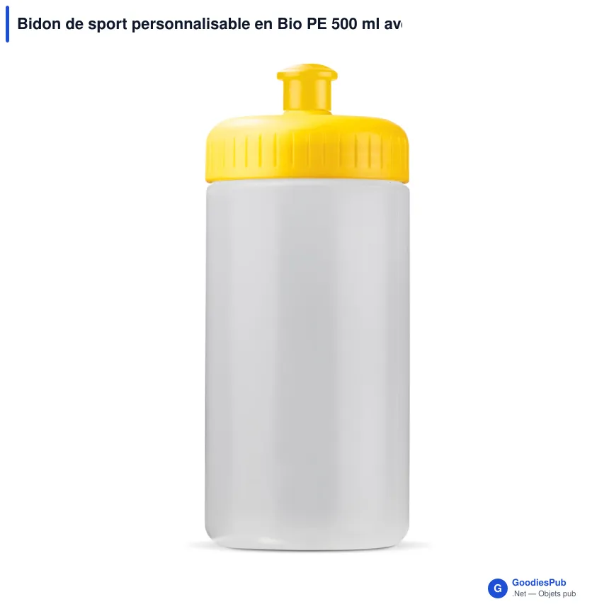 Bidon de sport personnalisable en Bio PE 500 ml avec logo - Basic - Image 6