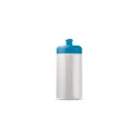Variante Blanc / Bleu clair - Bidon de sport personnalisable en Bio PE 500 ml avec logo - Basic