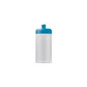 Variante Transparent Bleu clair - Bidon de sport personnalisable en Bio PE 500 ml avec logo - Basic