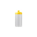 Variante Transparent Jaune - Bidon de sport personnalisable en Bio PE 500 ml avec logo - Basic