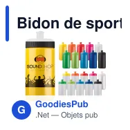 Bidon de sport personnalisable 500 ml avec logo - Classic - Miniature 1