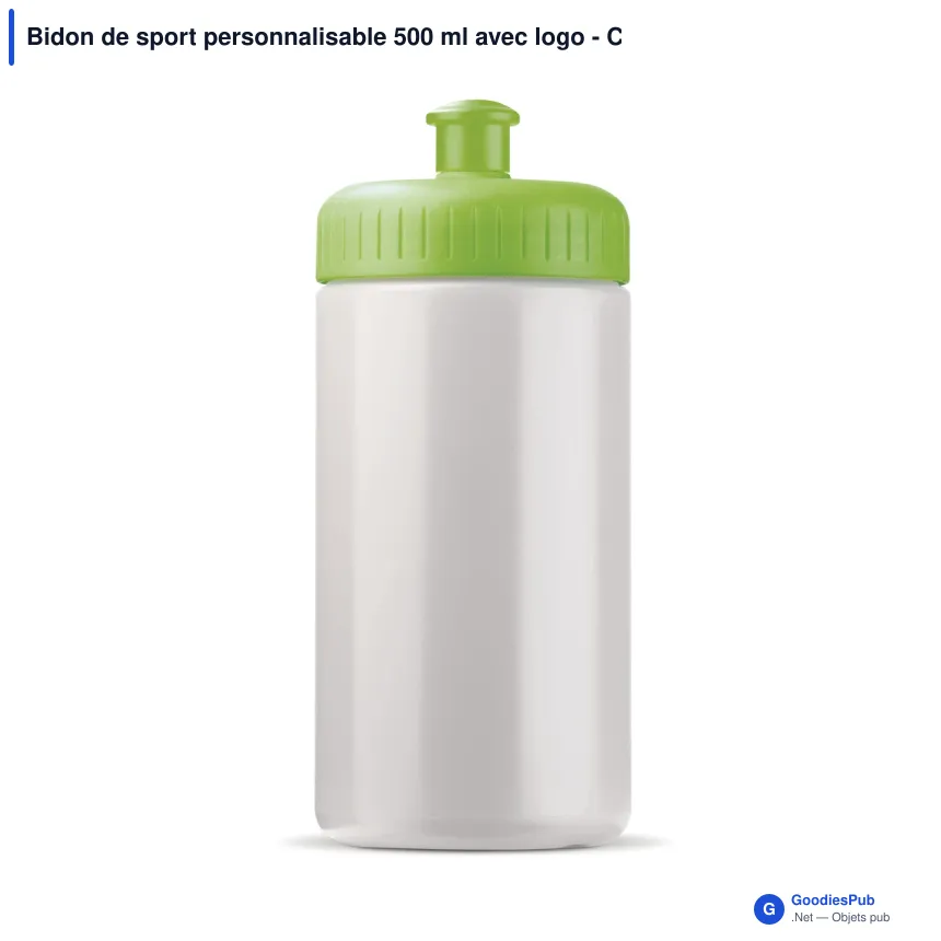 Bidon de sport personnalisable 500 ml avec logo - Classic - Image 11