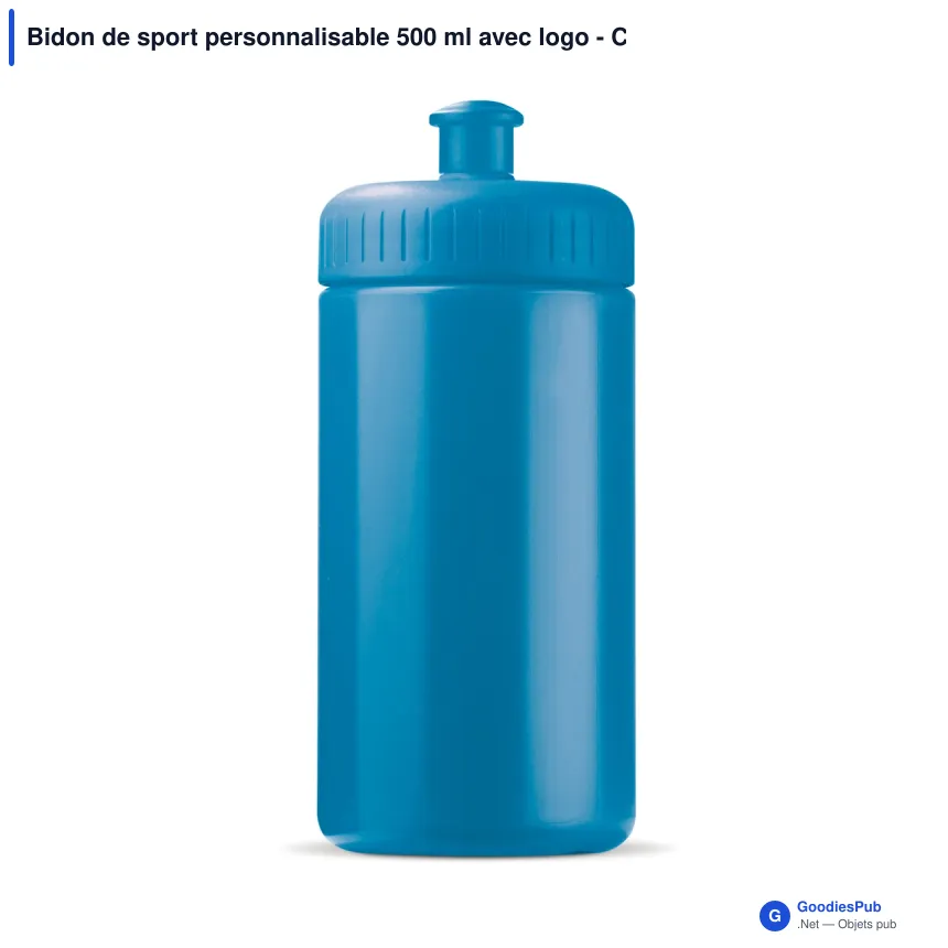 Bidon de sport personnalisable 500 ml avec logo - Classic - Image 12