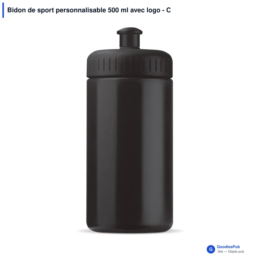 Bidon de sport personnalisable 500 ml avec logo - Classic - Image 5