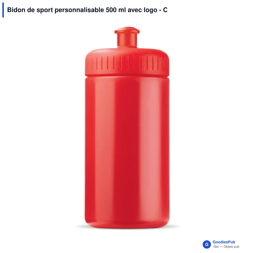 Bidon de sport personnalisable 500 ml avec logo - Classic - Image 7