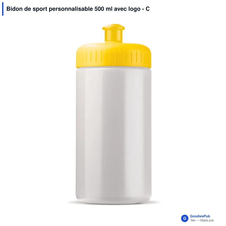 Bidon de sport personnalisable 500 ml avec logo - Classic - Image 8