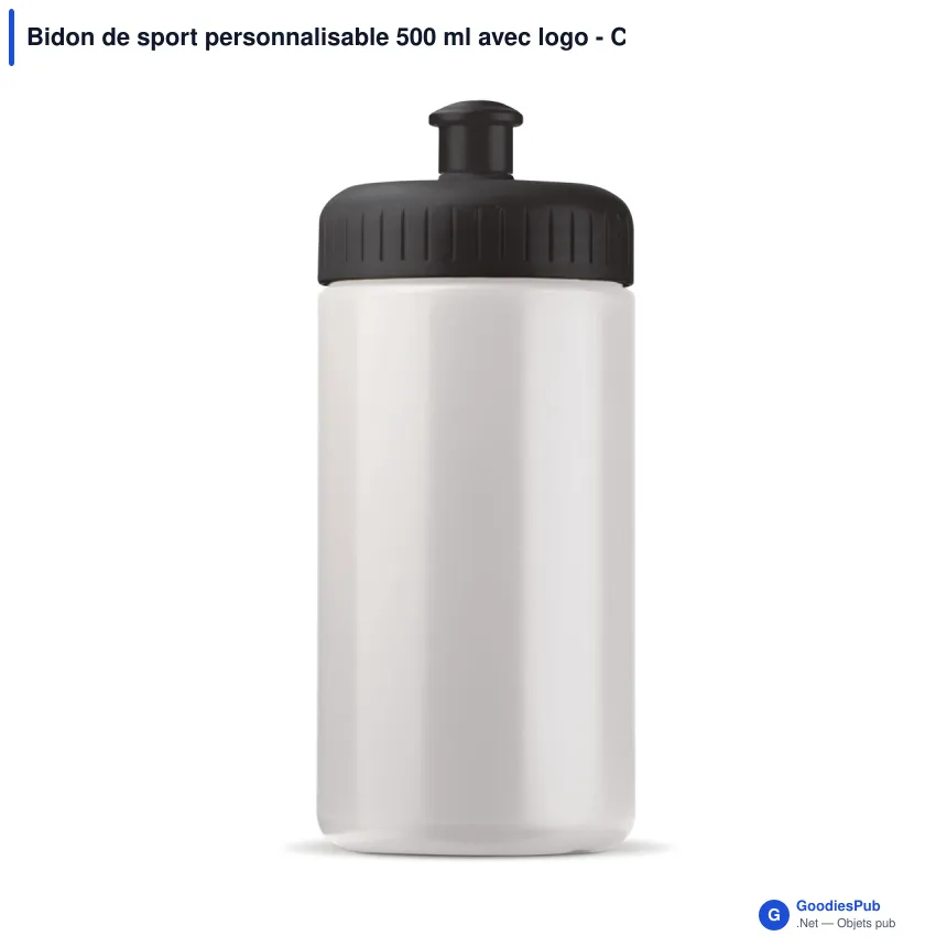 Bidon de sport personnalisable 500 ml avec logo - Classic - Image 10