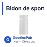 Bidon de sport personnalisable 750 ml avec logo - Classic - Miniature 3