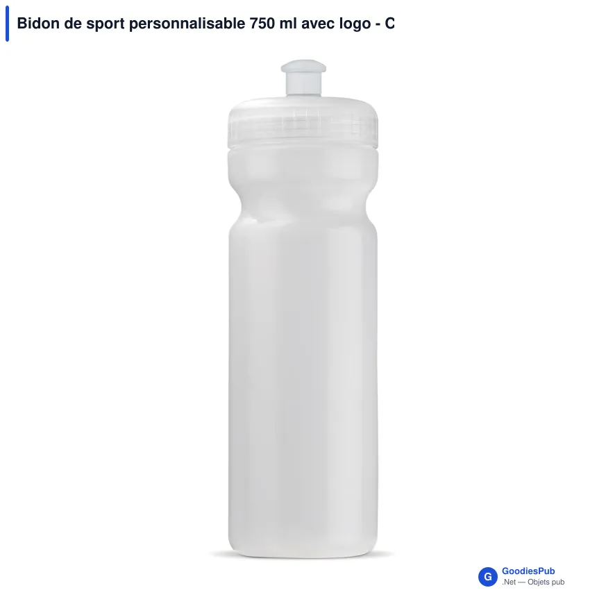 Bidon de sport personnalisable 750 ml avec logo - Classic - Image 3