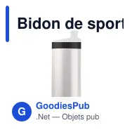 Bidon de sport personnalisable 500 ml avec logo - Design - Miniature 2