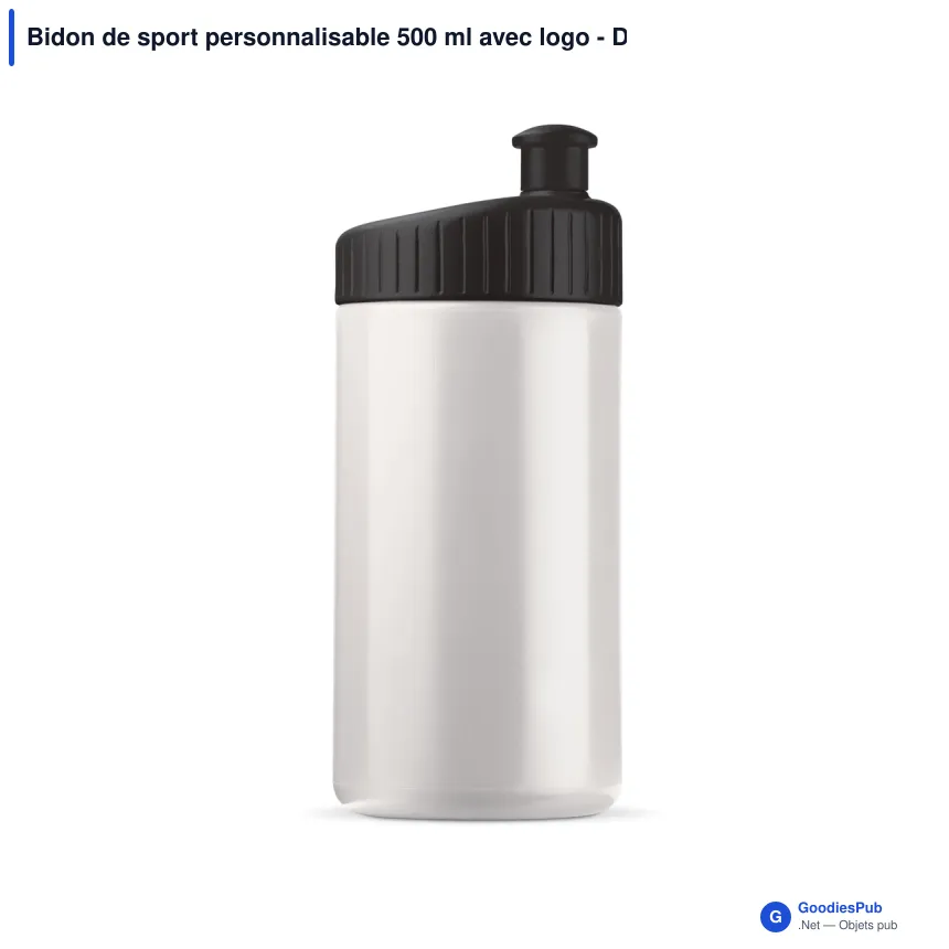 Bidon de sport personnalisable 500 ml avec logo - Design - Image 2