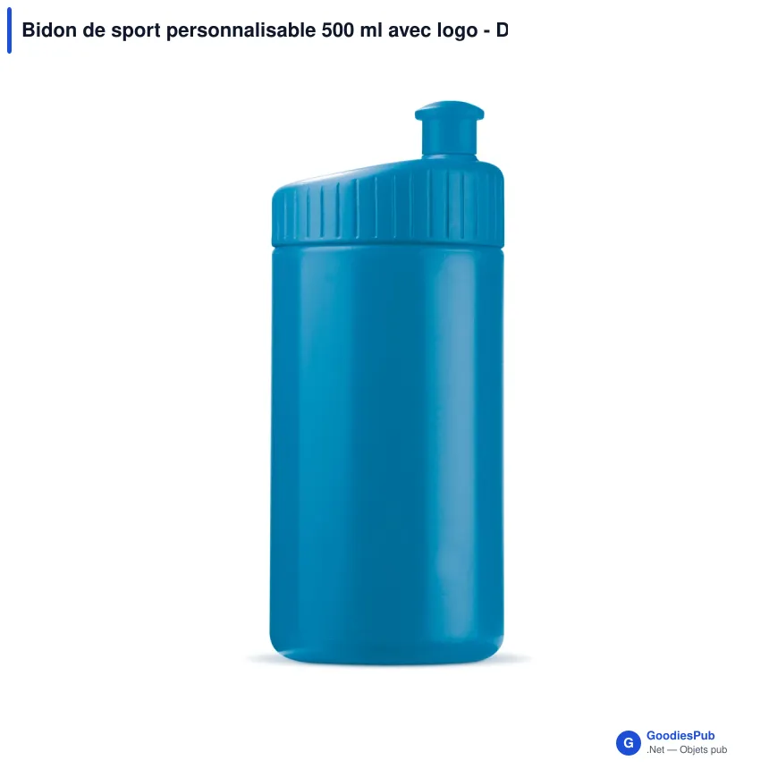 Bidon de sport personnalisable 500 ml avec logo - Design - Image 12