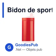 Bidon de sport personnalisable 500 ml avec logo - Design - Miniature 3