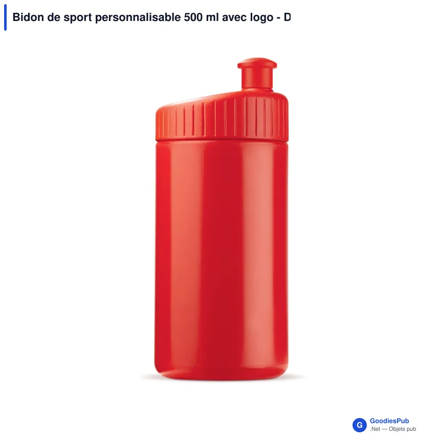 Bidon de sport personnalisable 500 ml avec logo - Design - Image 3