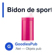 Bidon de sport personnalisable 500 ml avec logo - Design - Miniature 4