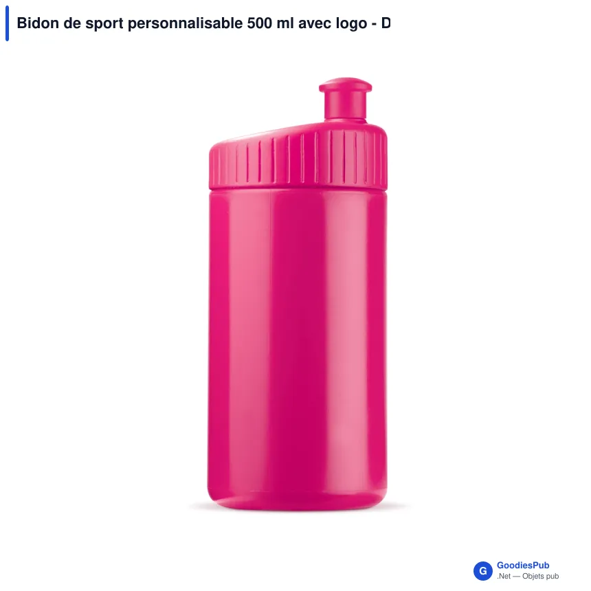 Bidon de sport personnalisable 500 ml avec logo - Design - Image 4