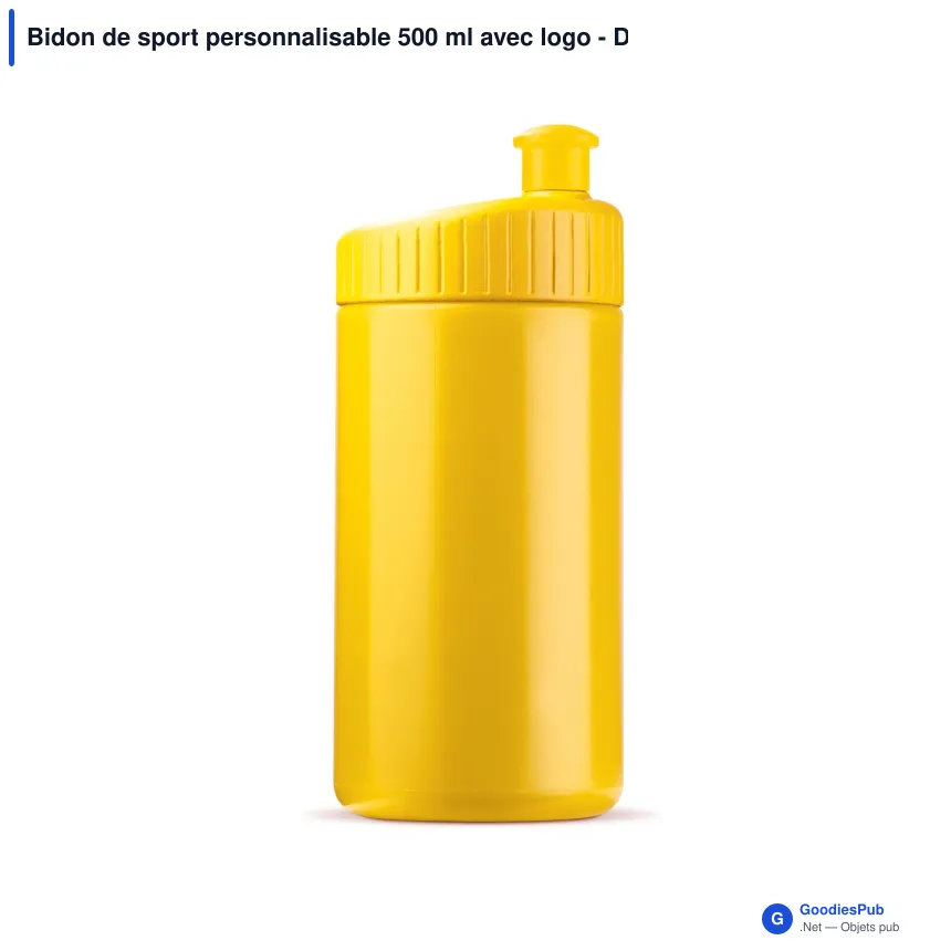 Bidon de sport personnalisable 500 ml avec logo - Design - Image 7