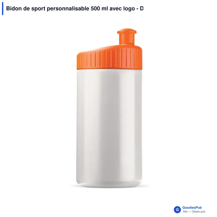 Bidon de sport personnalisable 500 ml avec logo - Design - Image 8