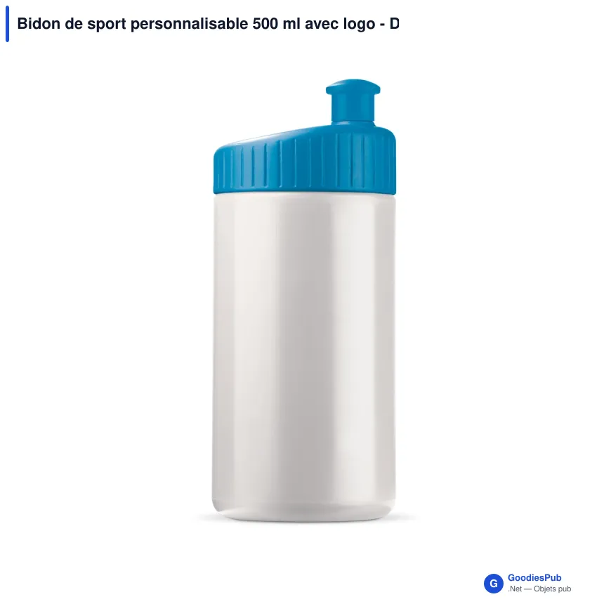 Bidon de sport personnalisable 500 ml avec logo - Design - Image 9