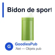Bidon de sport personnalisable 500 ml avec logo - Design - Miniature 10