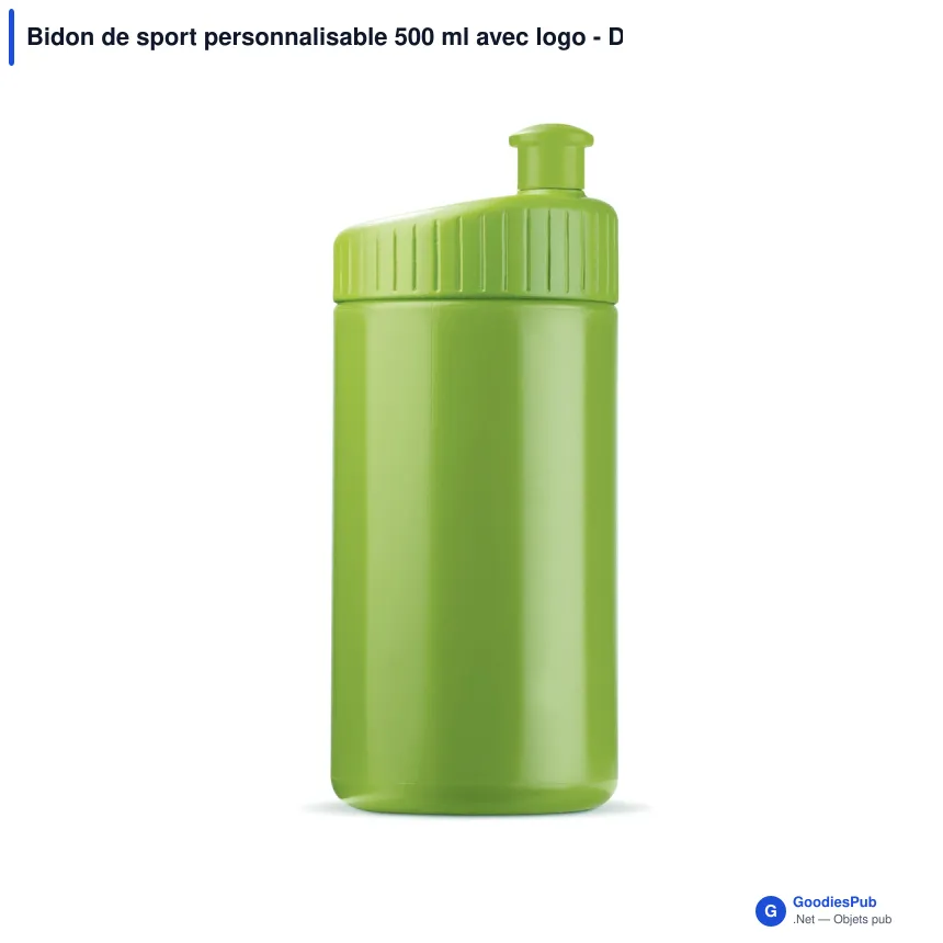 Bidon de sport personnalisable 500 ml avec logo - Design - Image 10