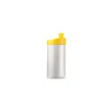 Variante Blanc / jaune - Bidon de sport personnalisable 500 ml avec logo - Design