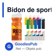 Bidon de sport personnalisable 750 ml avec logo - Design - Miniature 1