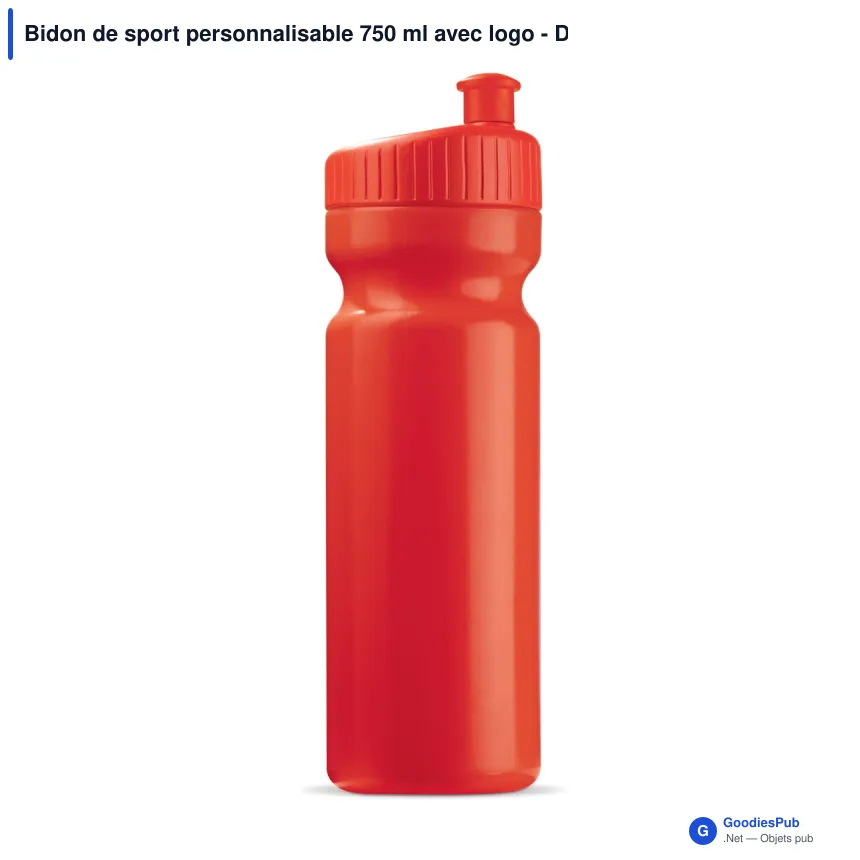 Bidon de sport personnalisable 750 ml avec logo - Design - Image 2
