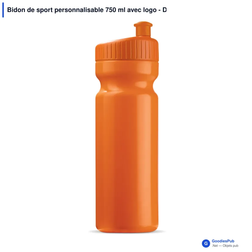 Bidon de sport personnalisable 750 ml avec logo - Design - Image 3